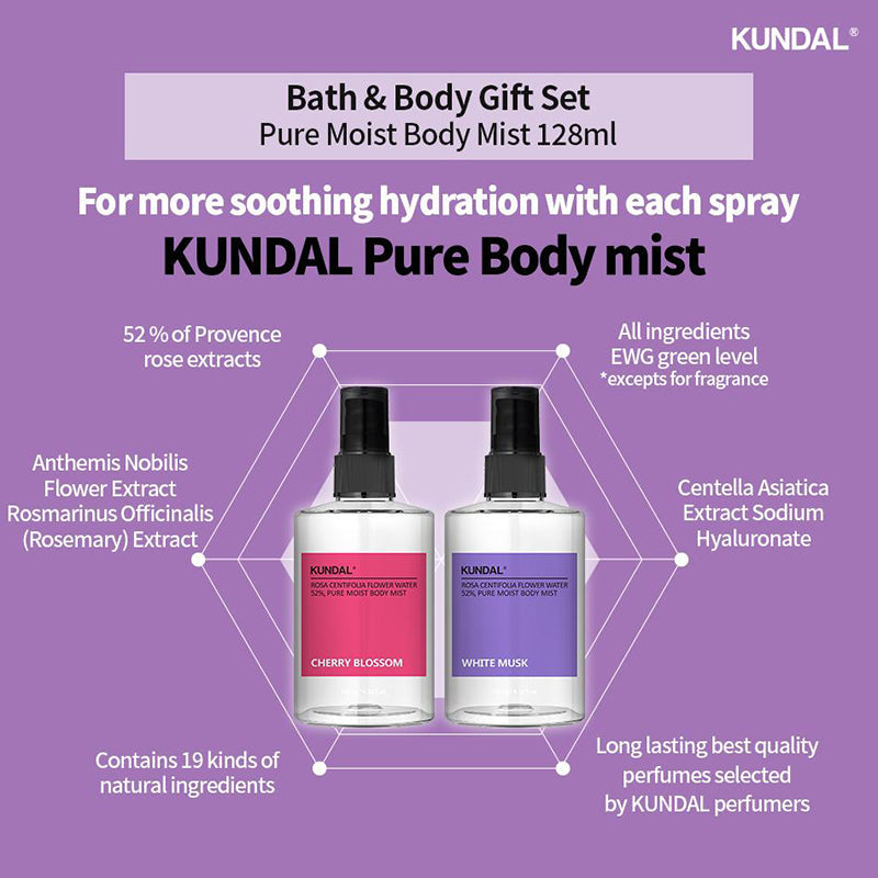 KUNDAL Rosa Centifolia Flower Water Pure Moist Body Mist – Korean-Skincare