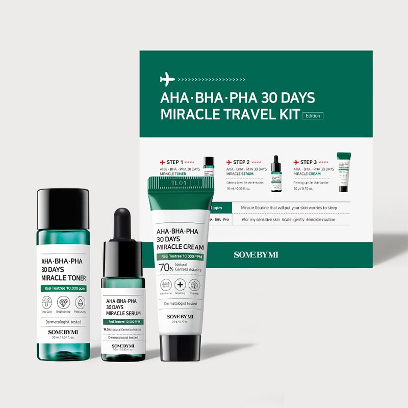 SOME BY MI AHA BHA PHA 30 Days Miracle Travel Kit (inc 3 Items) – PURESEOUL