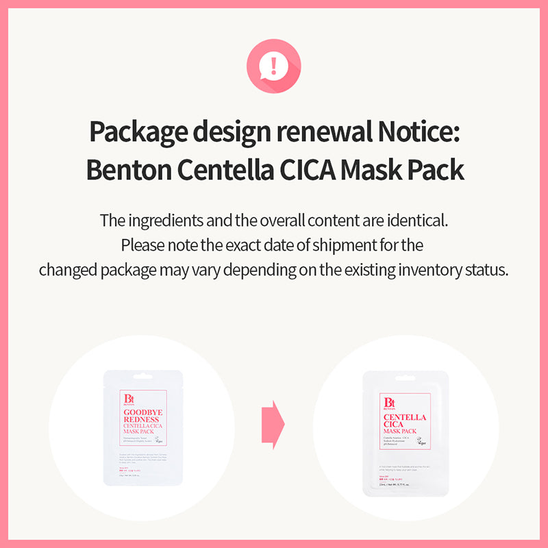 Goodbye Redness Centella Mask Pack