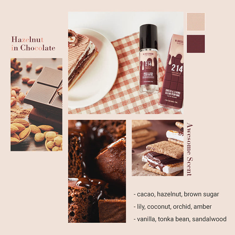Dress & Living Clear Perfume No.214 Hazelnut In Chocolate