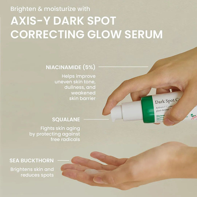 AXIS-Y Dark Spot Correcting Glow Serum 50ml 엑시스와이 잡티케어 글로우 세럼 50ml –  SUNSHINEMALL KOREA BEAUTY