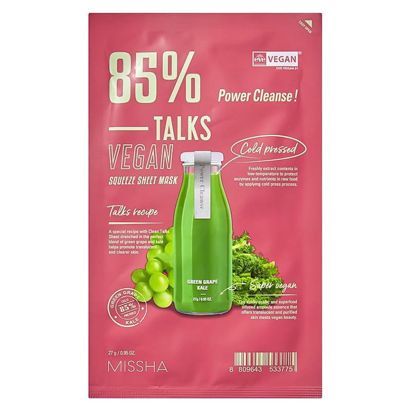 Talks Vegan Squeeze Sheet Mask