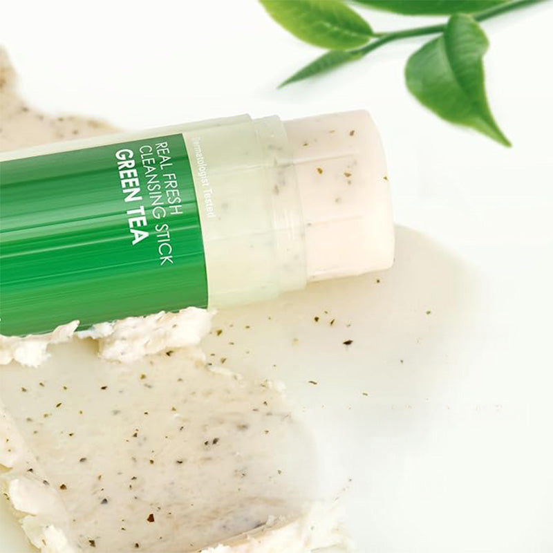 Dermalogy Real Fresh Cleansing Stick Green Tea