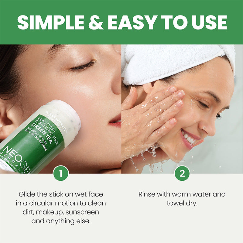 Dermalogy Real Fresh Cleansing Stick Green Tea