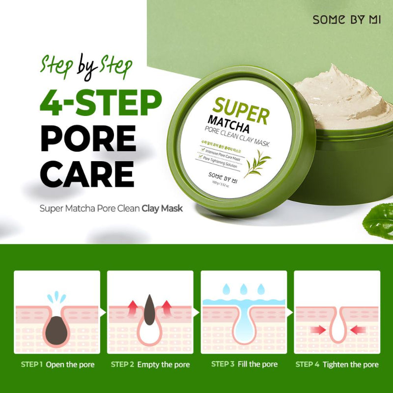  Super Matcha Pore Clean Clay Mask - Korean-Skincare