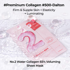 No.2 Water Collagen 65% Voluming Sheet Mask