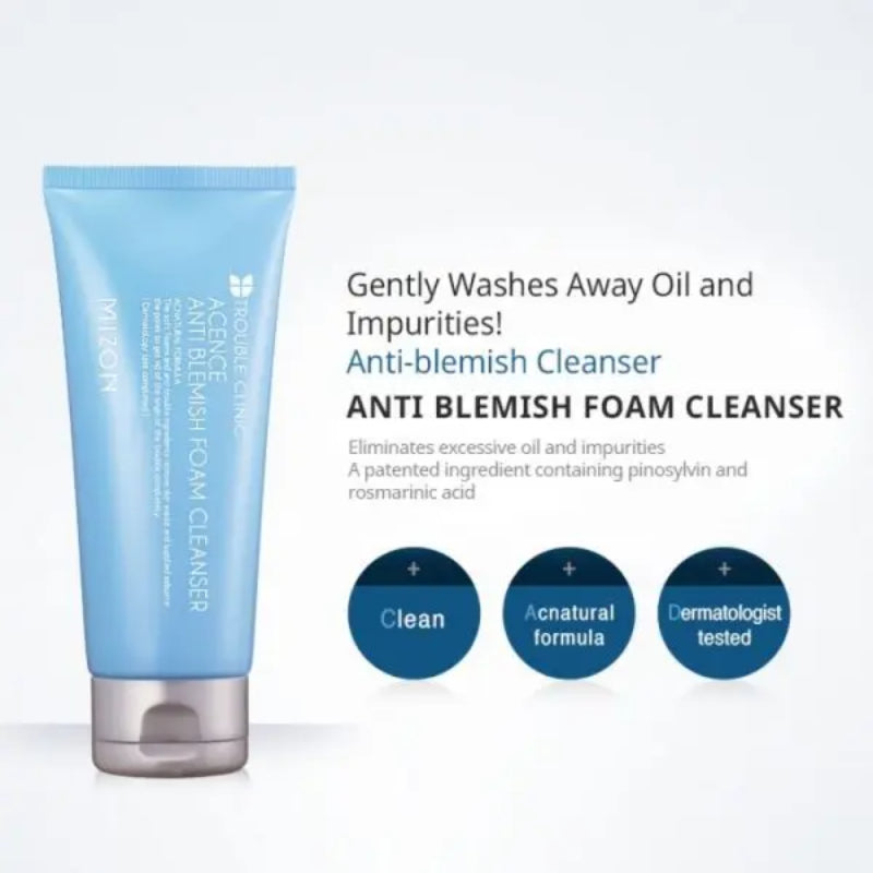 Mizon Acence Anti Blemish Foam Cleanser - Korean-Skincare