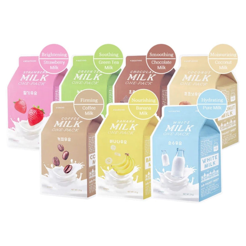  Milk One Pack #Banana Milk - Korean-Skincare