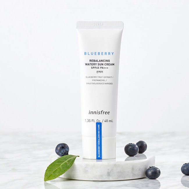 Innisfree Blueberry Rebalancing Watery Sun Cream SPF45 PA+++ - Korean-Skincare