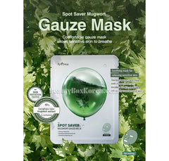 Isntree Spot Saver Mugwort Gauze Mask - Korean-Skincare
