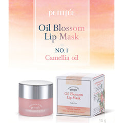 Petitfee Oil Blossom Lip Mask Camellia Seed Oil - Korean-Skincare