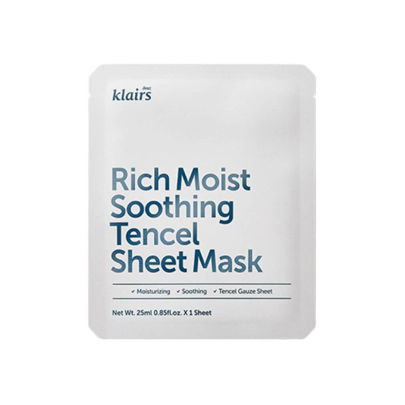 Klairs Rich Moist Soothing Tencel Sheet Mask - Korean-Skincare