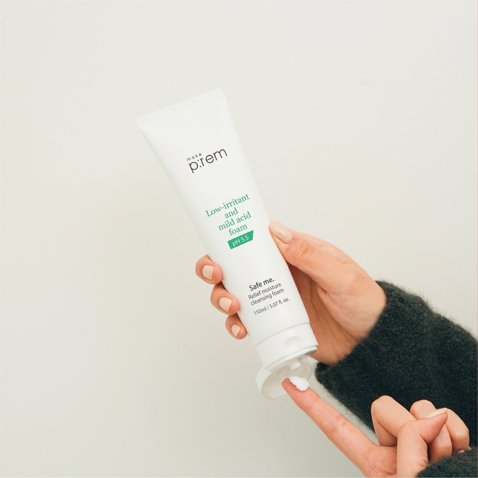Make P:rem Safe Me Relief Moisture Cleansing Foam - Korean-Skincare