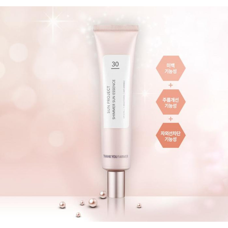 Thank You Farmer Sun Project Shimmer Sun Essence SPF30 PA++ - Korean-Skincare