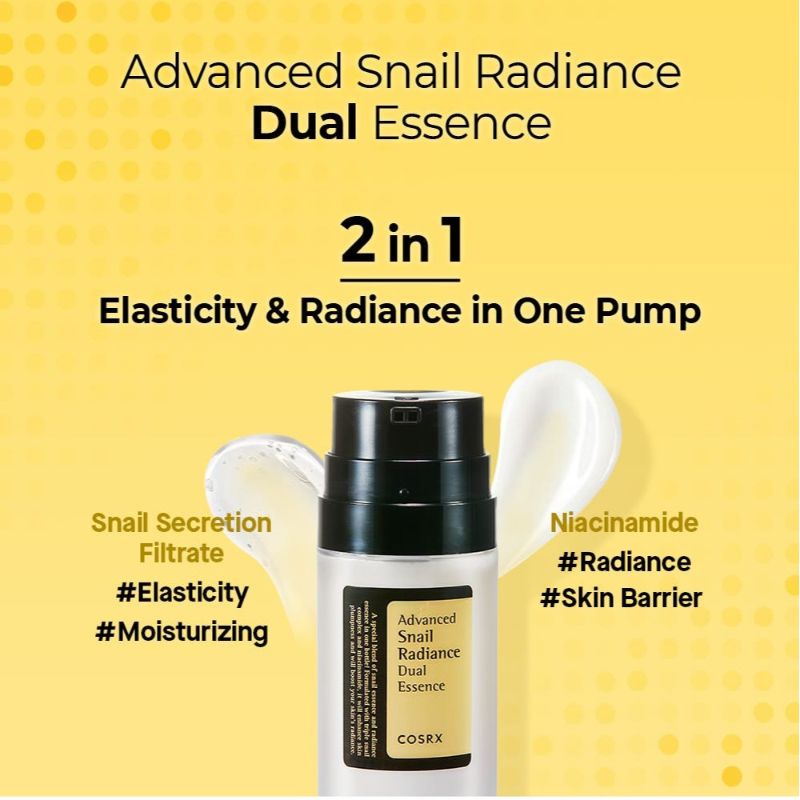 COSRX Advanced Snail Radiance Dual Essence - Korean-Skincare