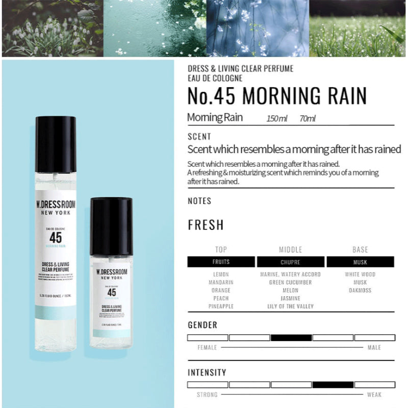W.DRESSROOM Dress & Living Clear Perfume No.45 Morning Rain - Korean-Skincare